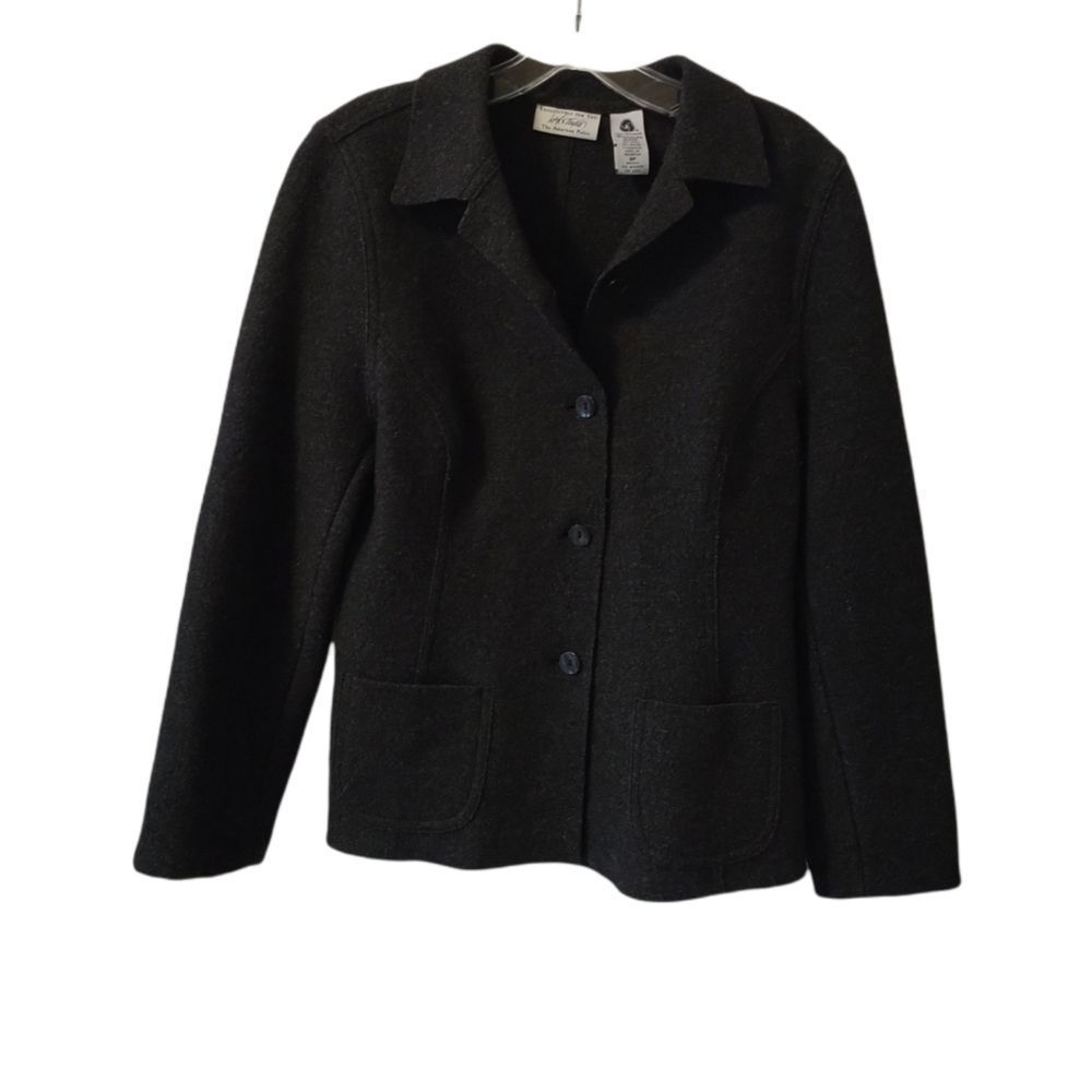 Lord & Taylor charcoal wool blend jacket blazer 8P